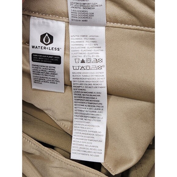 NWT Dockers Go Jean Cut Pants Men's 42x30 Beige Straight Performance Stretch - Picture 7 of 12